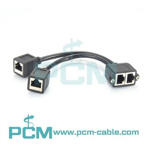 Panelmontert Ethernet-kabel Dual Port