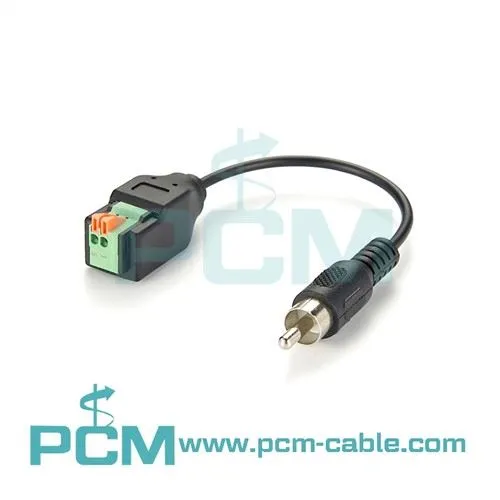 RCA til PCB-terminalblokk