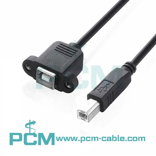 Panelmontert USB 2.0 Type-B hunn-til-hann-kabel