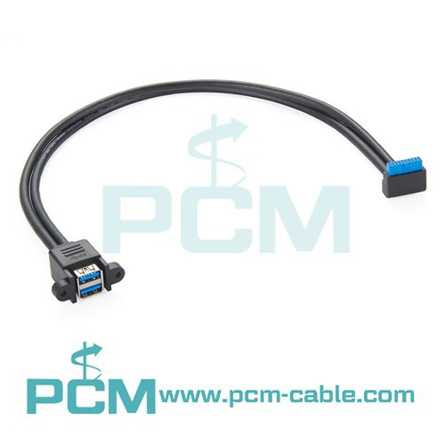 USB 3.0 Female Panel Type Dual Port