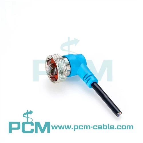 Vanntett RJ45 Ethernet-kabel rett vinkel