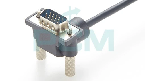 Ultra-Slim UpDown Angled VGA HD15 Cable Male-to-Male Connector Ultra-Slim UpDown Angled VGA HD15 Cable Male-to-Male Connector