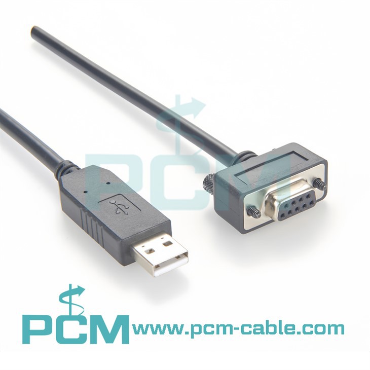 DB9 9 Pin RS232 Serial Cable Low Profile Connectors