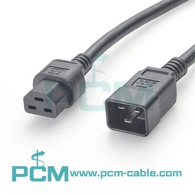 IEC320 C20 til C21 Kraftig strømforlengelsesledning 12 AWG 20A 250V